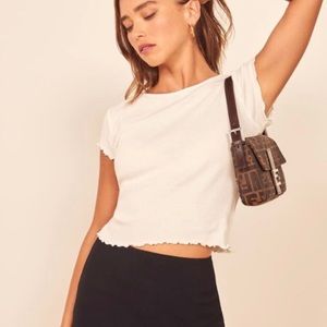 Reformation Daley Lettuce Edge Tee